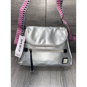 IHKWIP City Saddle Medium Crossbody Metallic Silver, bag A612673